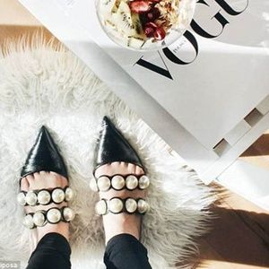 Listed on eBAY instead- ZARA Statement Pearl Shoes